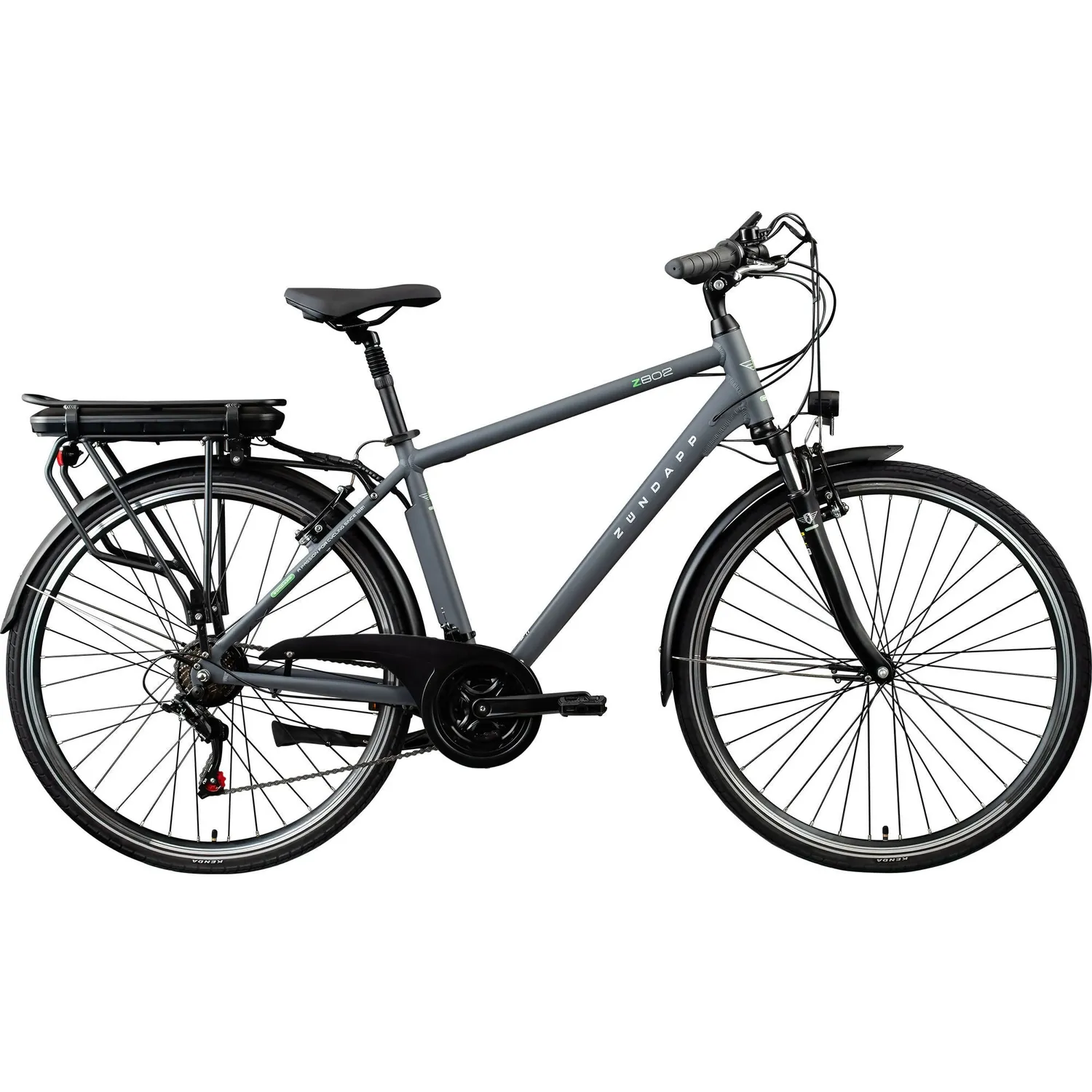 Zündapp Z802 E-Bike Trekking 28 Zoll 48 cm grau/grün