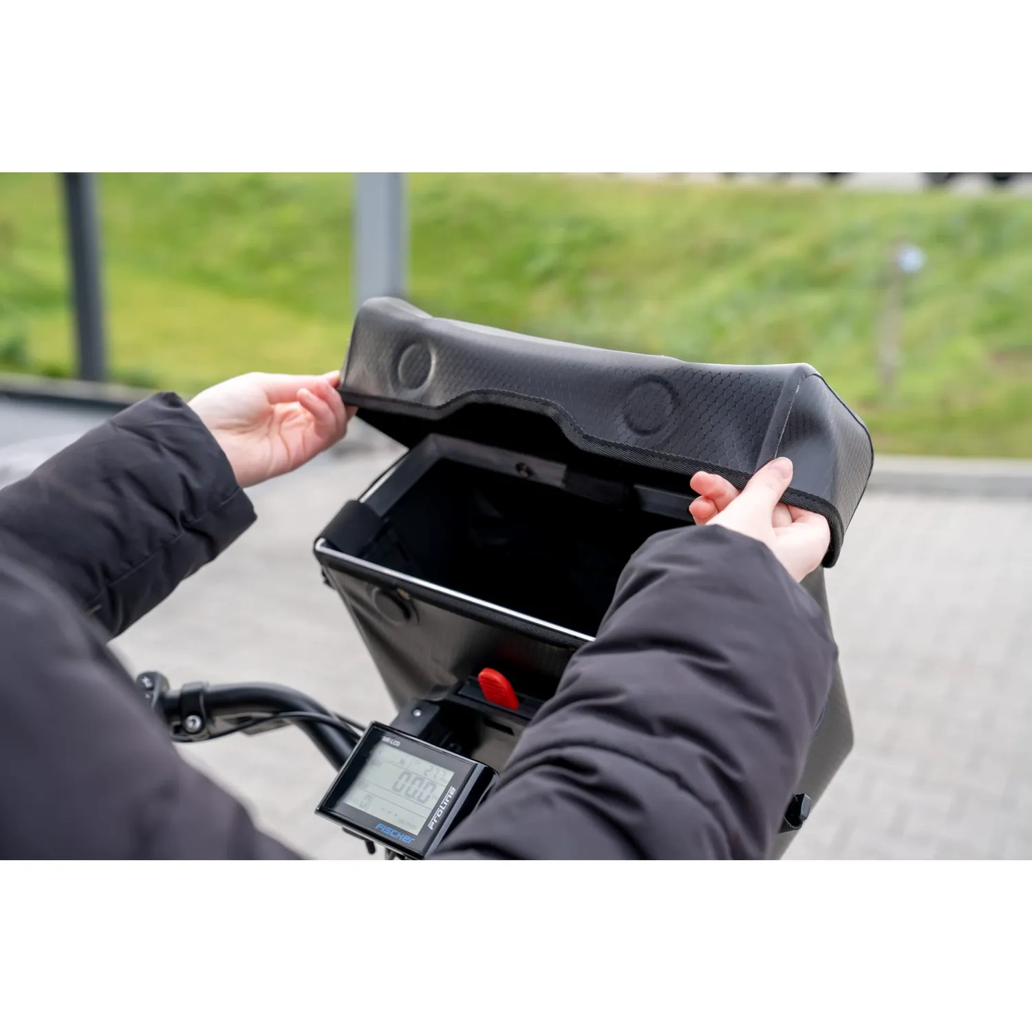 fischer Plus Terra Lenkertasche 7 Liter wasserdicht schwarz