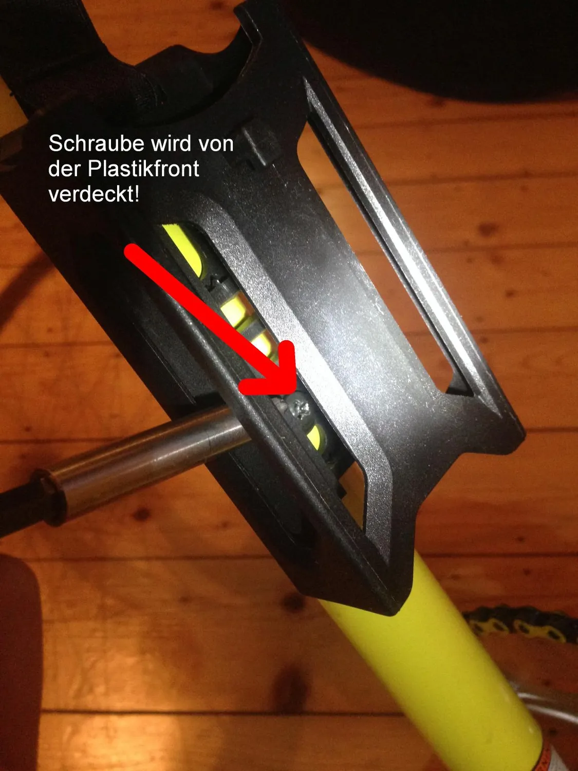 Fischer Faltschloss 85 cm mit Halterung Fahrradschloss