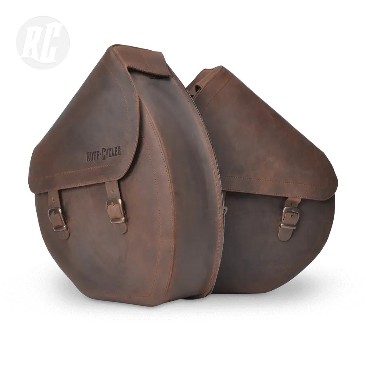 Ruff Cycles Ruffian Satteltasche Leder Links Braun Notebook