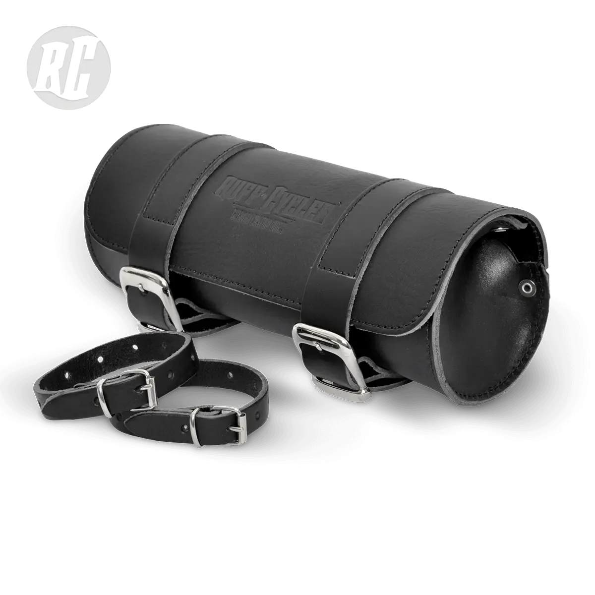 Ruff Cycles Werkzeugtasche Leder Schwarz Vollleder