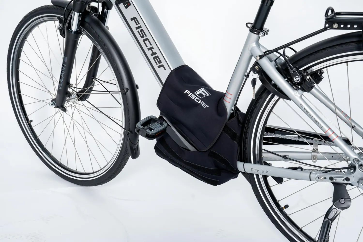 Fischer Schutzhülle Mittelmotor Neopren schwarz normal