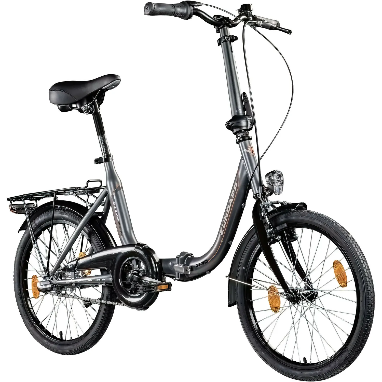 Zündapp ZF40 Klapprad 20 Zoll 3-Gang weiß 35,5cm