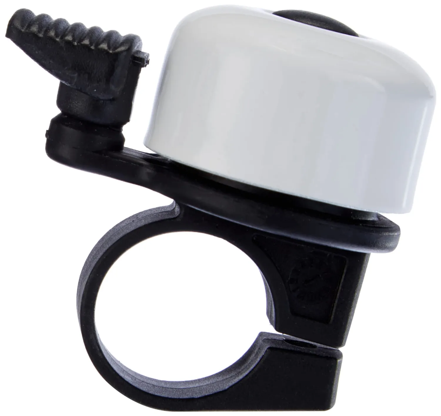 fischer Mini Fahrradglocke Stahl Schwarz 22 mm