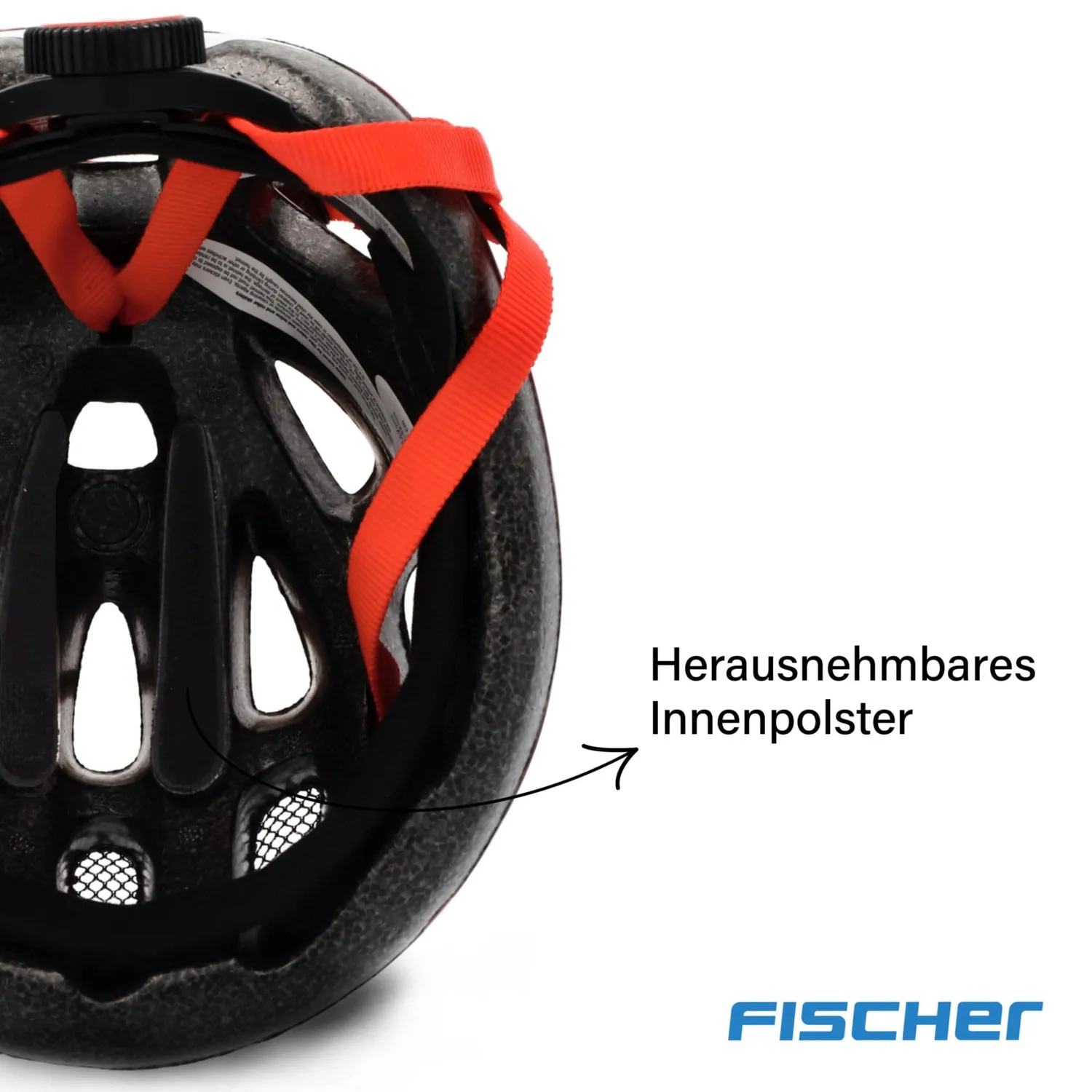 fischer Kinder Fahrradhelm Weiß Orchidee mit LED