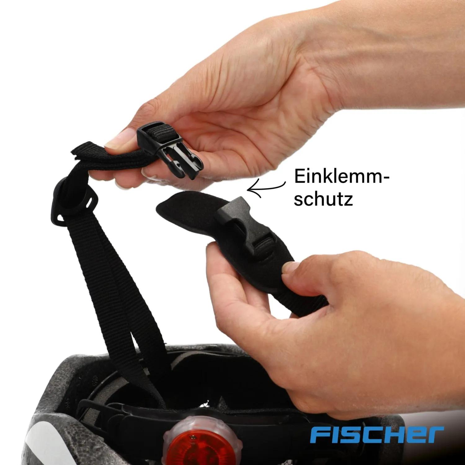 fischer Hawaii Fahrradhelm Weiß Rosa S/M mit Licht