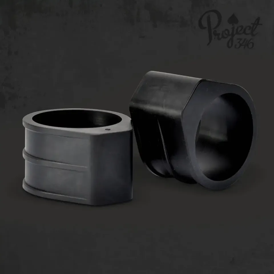 Ruff Cycles Gabelschutz Set 38mm Schwarz Lackschutz