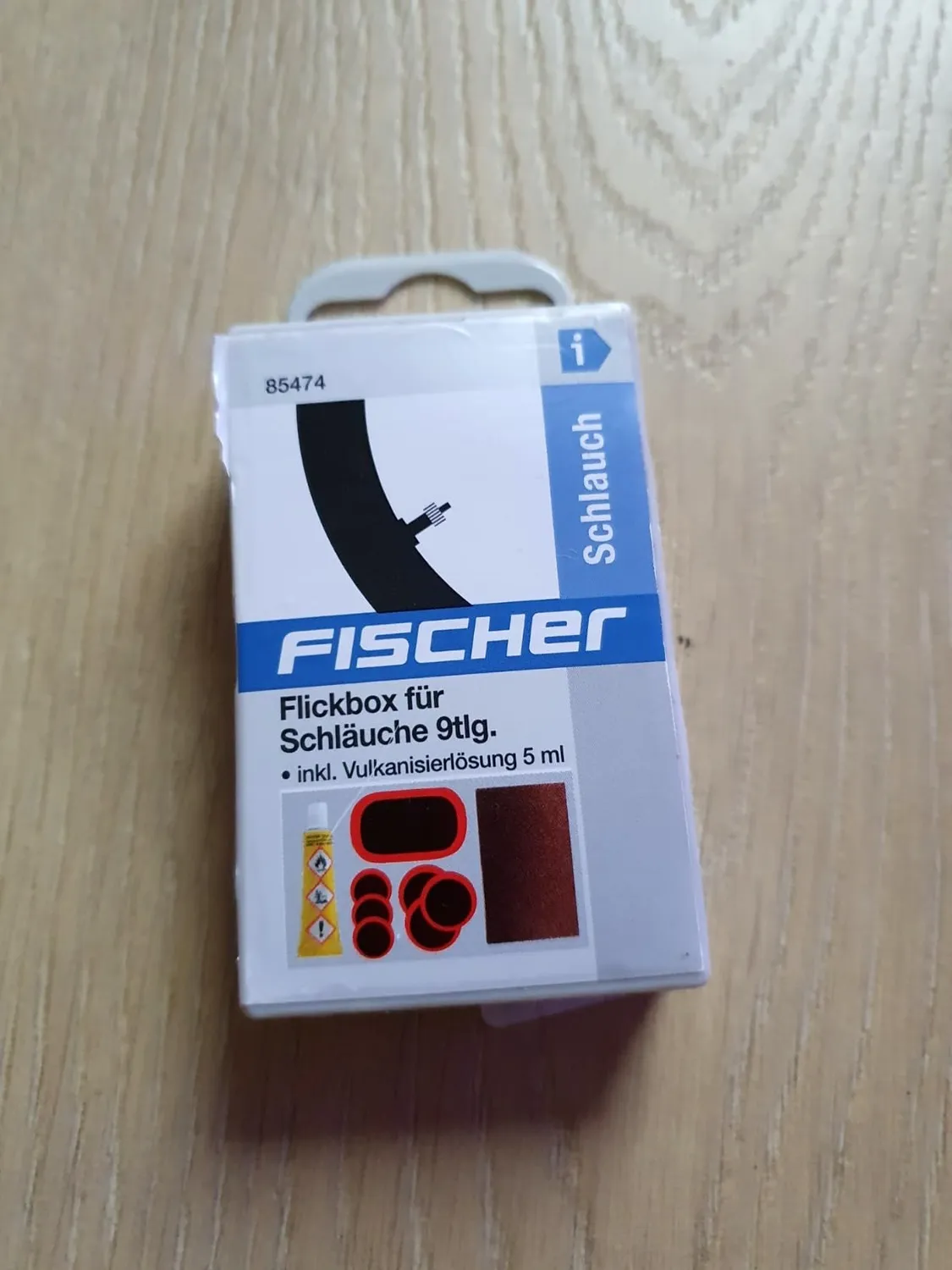 Fischer Flickbox Reifenpannenset 9-teilig weiß