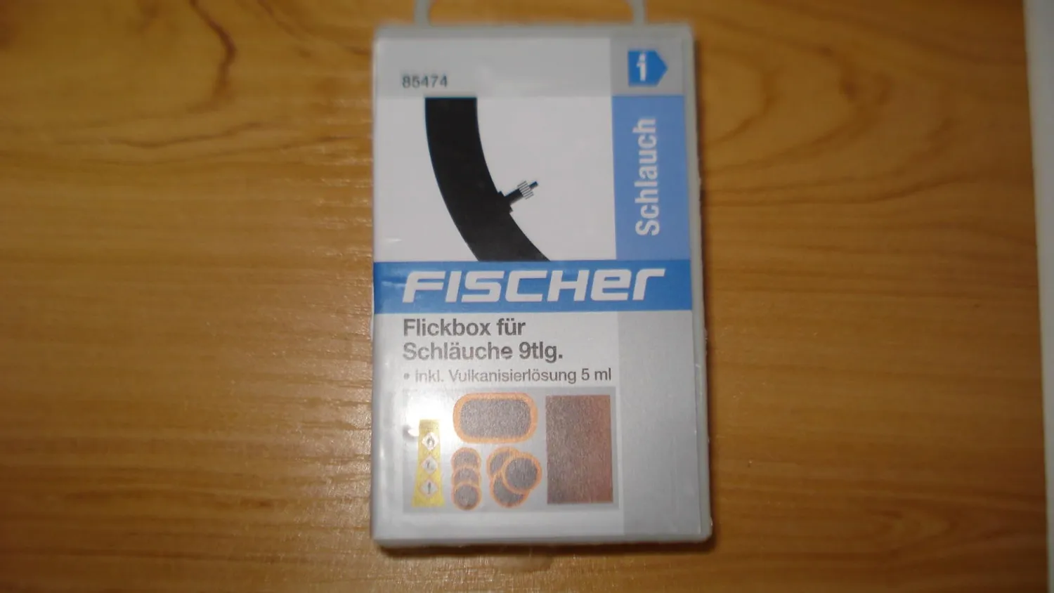 Fischer Flickbox Reifenpannenset 9-teilig weiß
