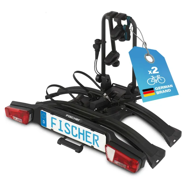 fischer RoadLine Black Kupplungsträger 2 E-Bikes 60 kg