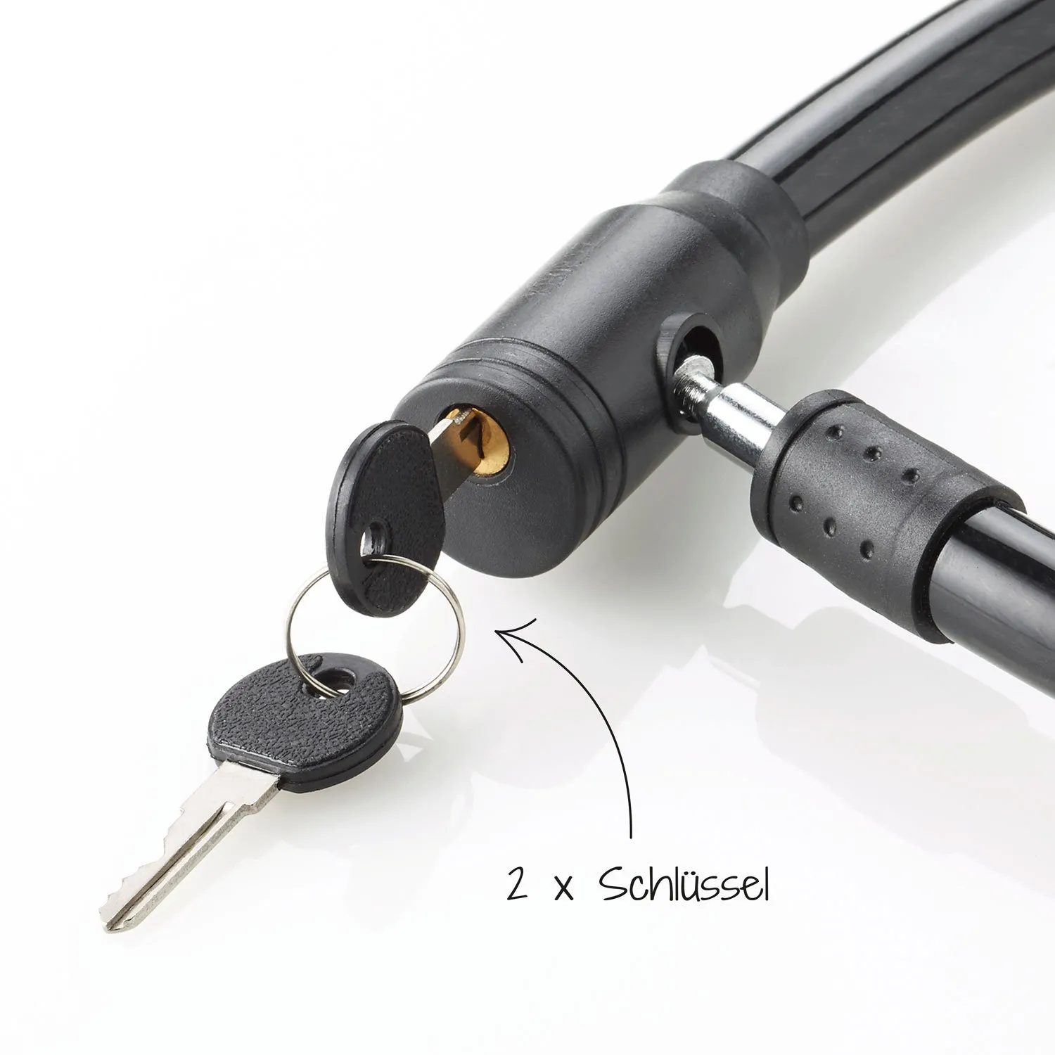 Fischer 85848 Seilschloss schwarz 180 cm Basisschutz