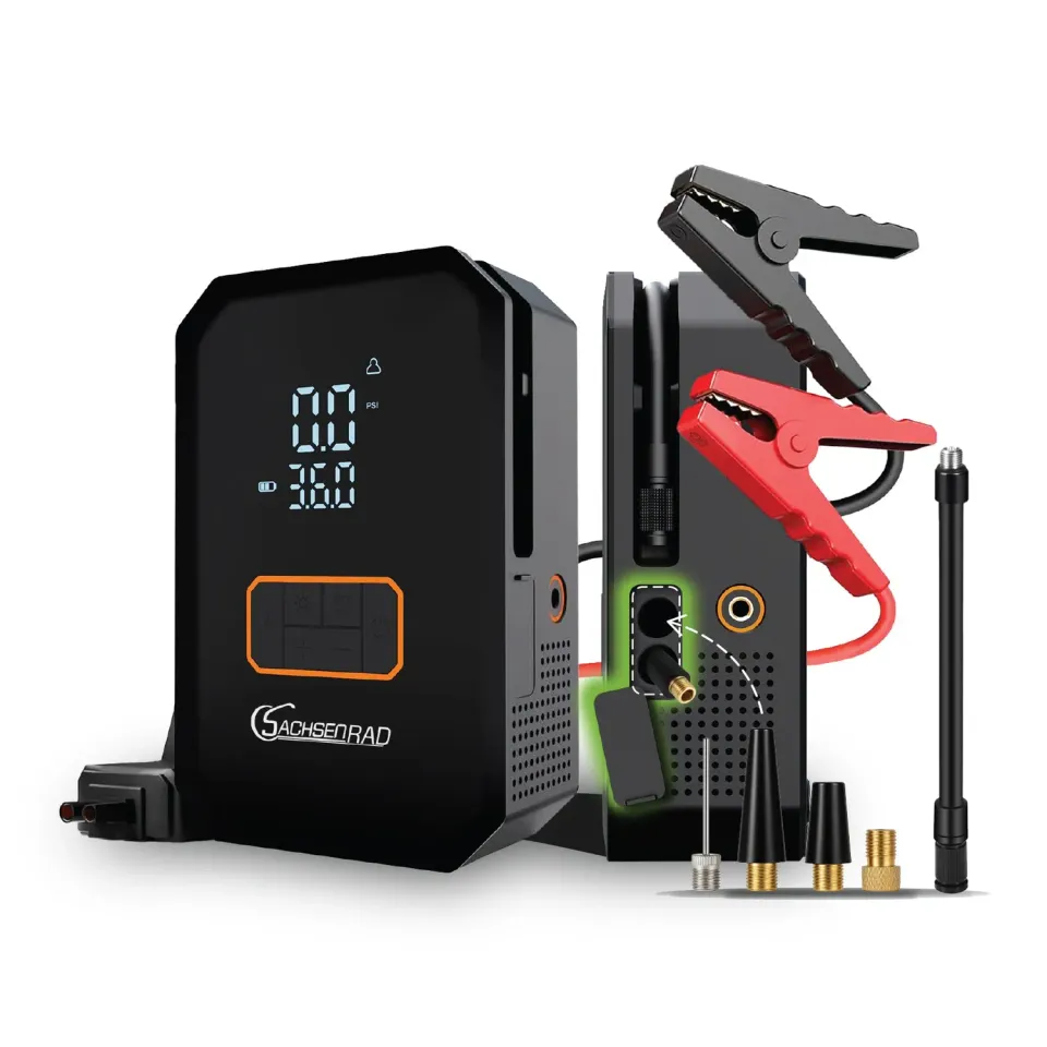 SachsenRad Air Power Start Starthilfe Powerbank Kompressor