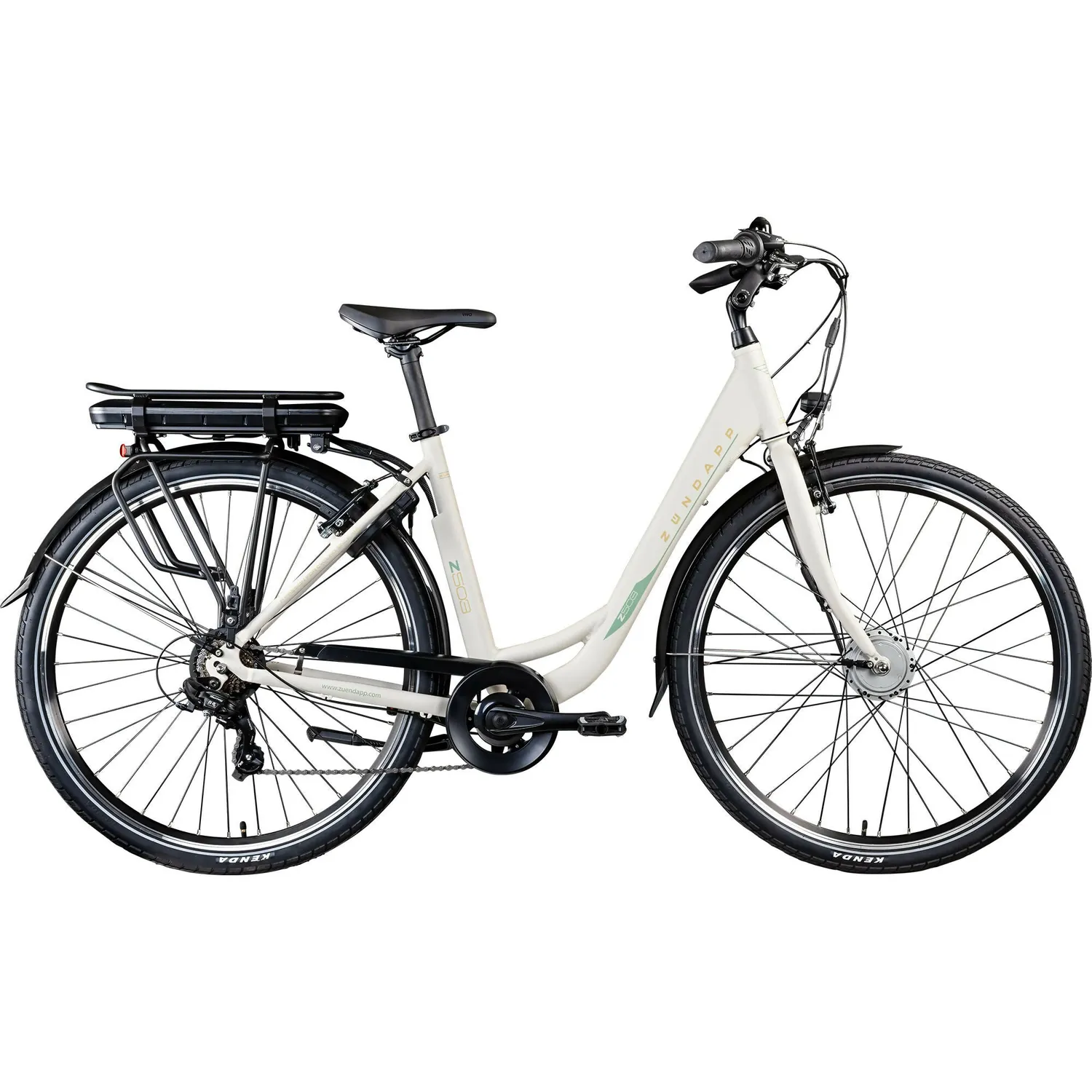 Zündapp Z503 E-Citybike Damen 26" 46 cm grau-grün 7-Gang