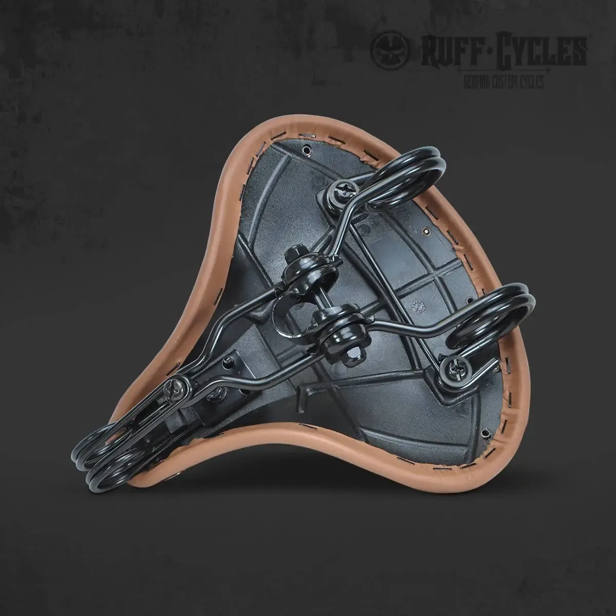 Ruff Cycles Biggie Stockman Sattel braun gefedert