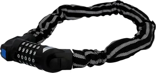 Fischer Reflex Kettenschloss 80cm 8mm Schlüssel silber