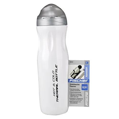 Fischer Thermo Trinkflasche 500 ml weiß