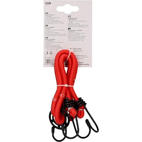Fischer Spanngurt 50 cm 4-armig rot