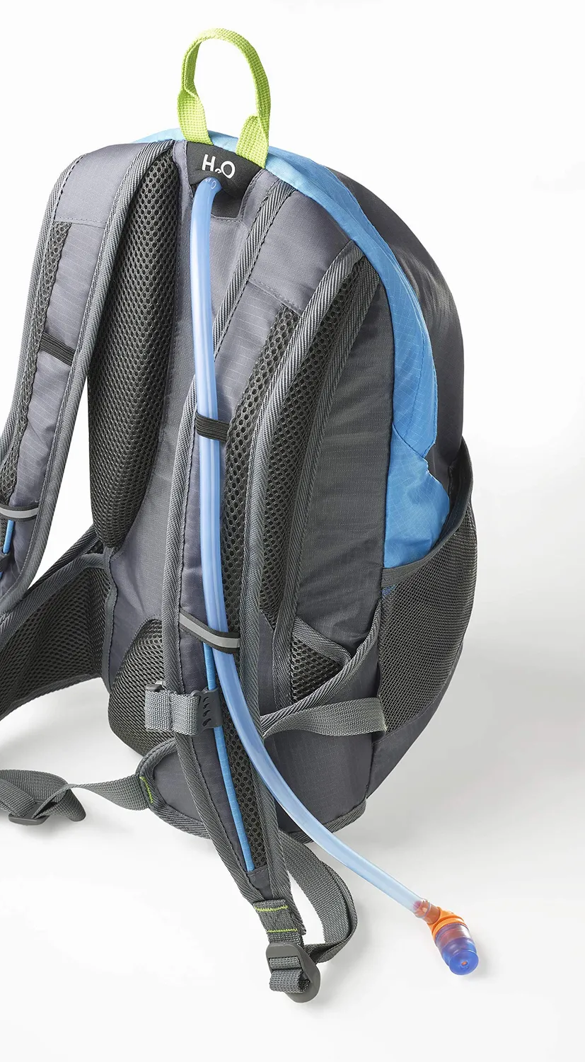 Fischer Fahrradrucksack 15 Liter Blau mit Helmnetz
