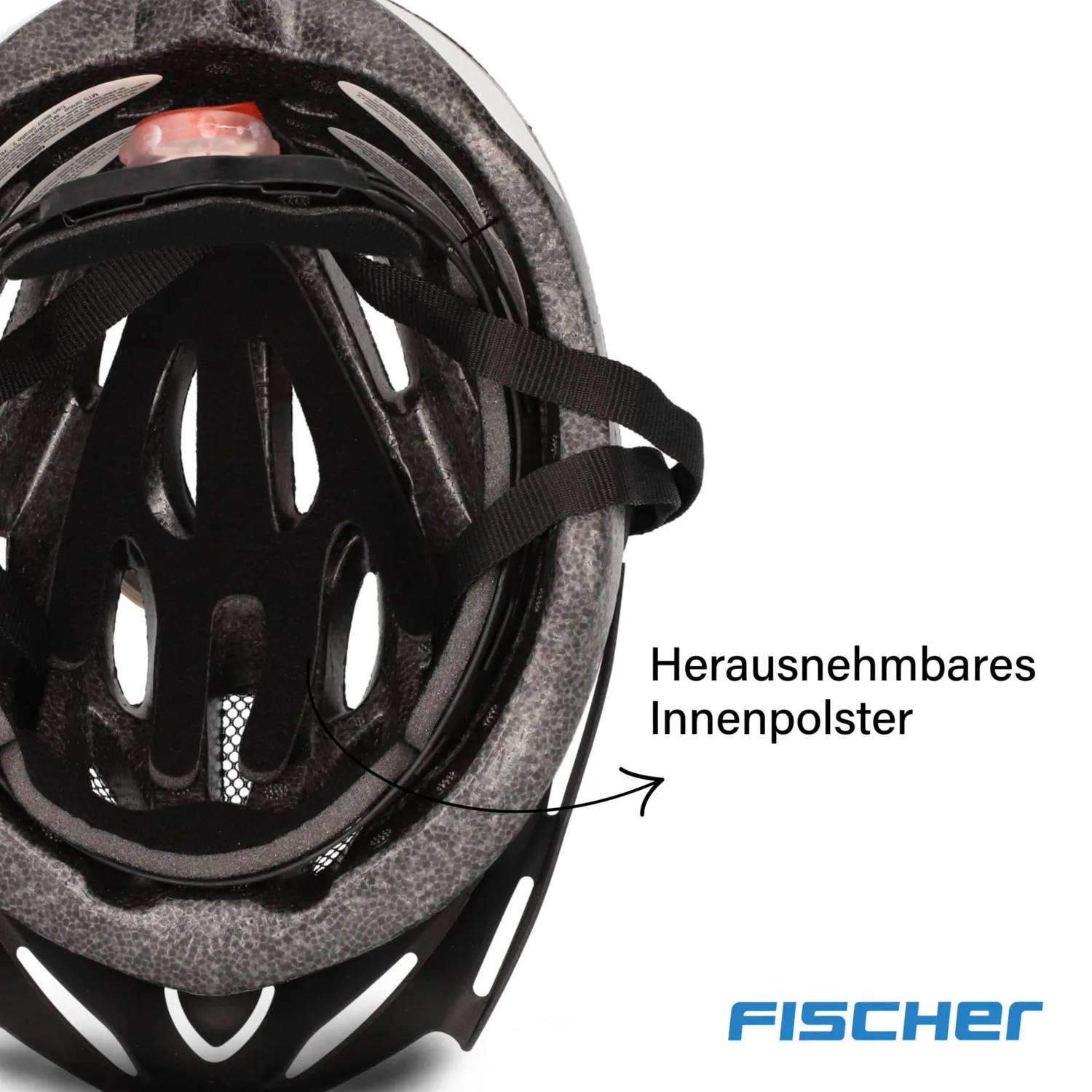 fischer Hawaii Fahrradhelm Weiß Rosa S/M mit Licht