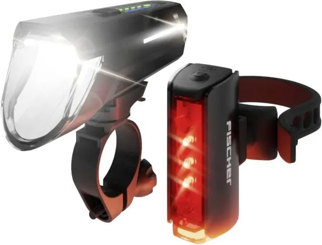 Fischer Twin Stop 110 LED Beleuchtungs-Set Akku schwarz