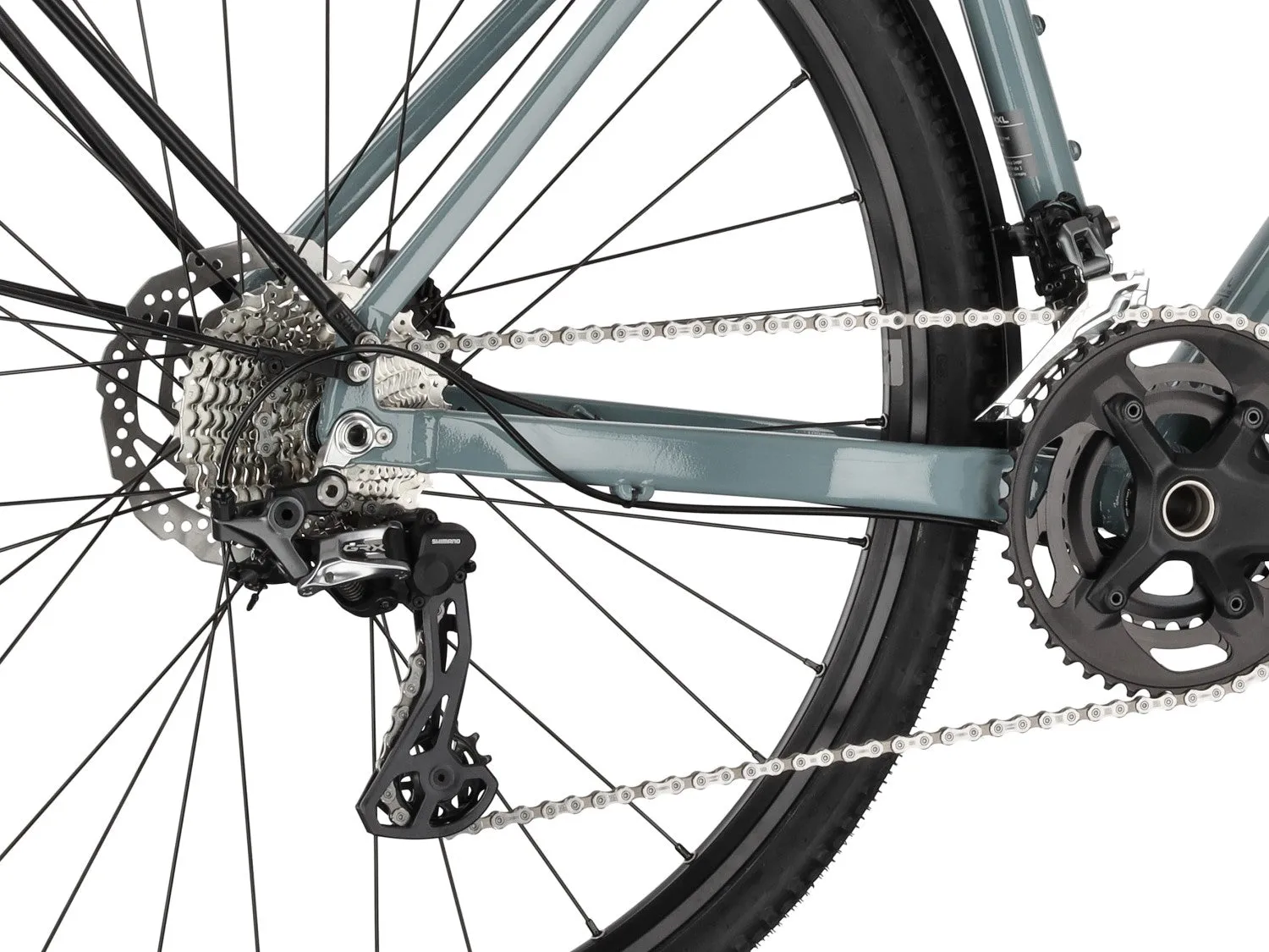 Carver Gravel 110 Street Gravelbike Grey Blue Diamant M