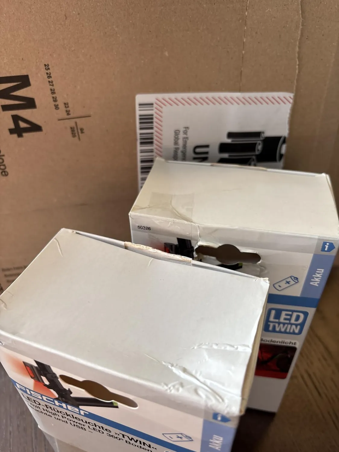 Fischer TWIN Akku-Rücklicht Fahrrad-Rückleuchte USB-C