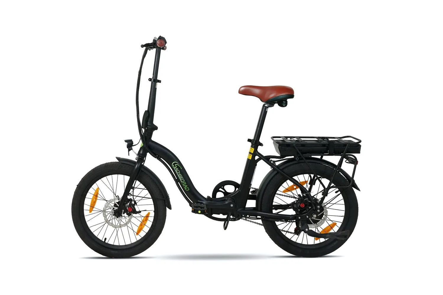 SachsenRad F2 Farmers Folding E-Faltrad schwarz 130km