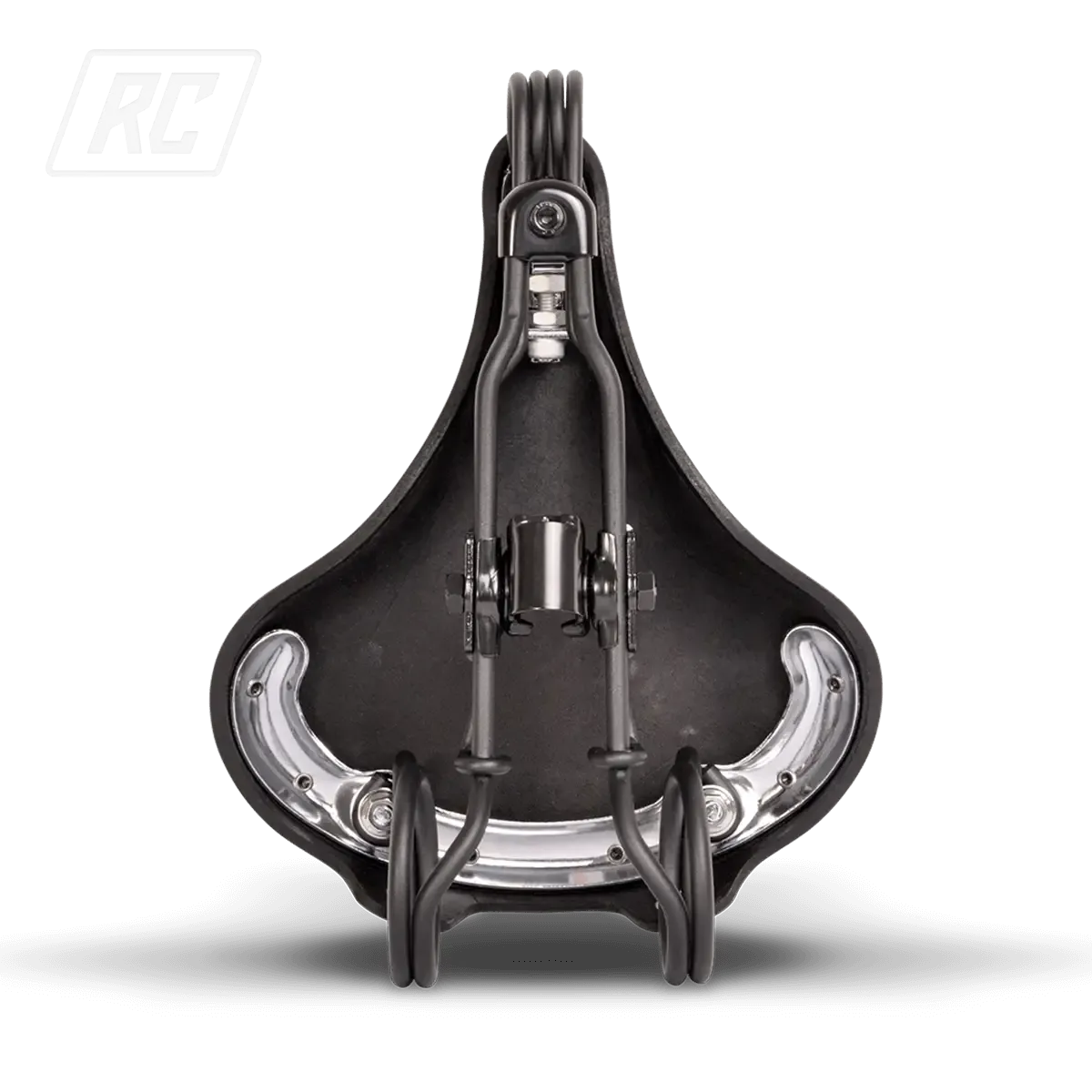 Ruff Cycles Wrangler Sattel Schwarz Echtleder