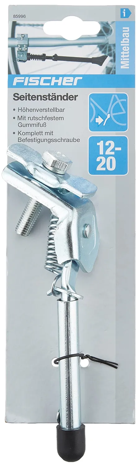 Fischer Seitenständer Kinderfahrrad 12-20 Zoll silber