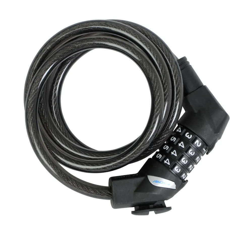 Fischer 85906 Spiralschloss Zahlenschloss 120 cm schwarz