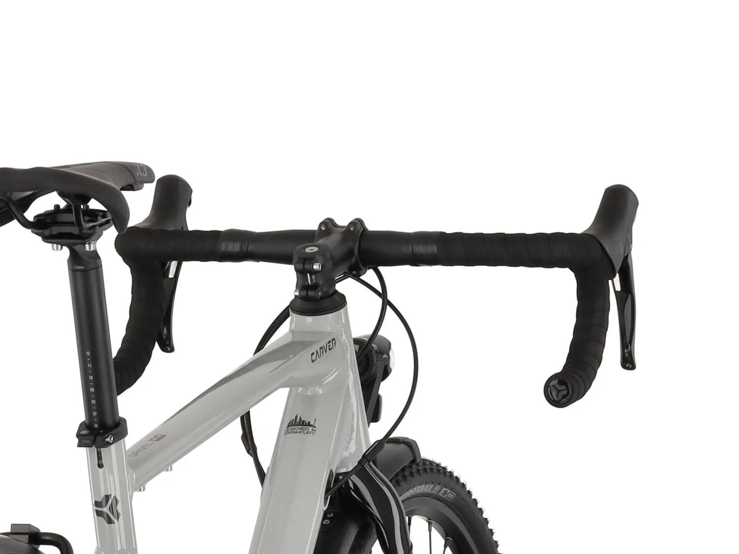 Carver Gravel 100 Street Gravelbike Flat Grey Tiagra