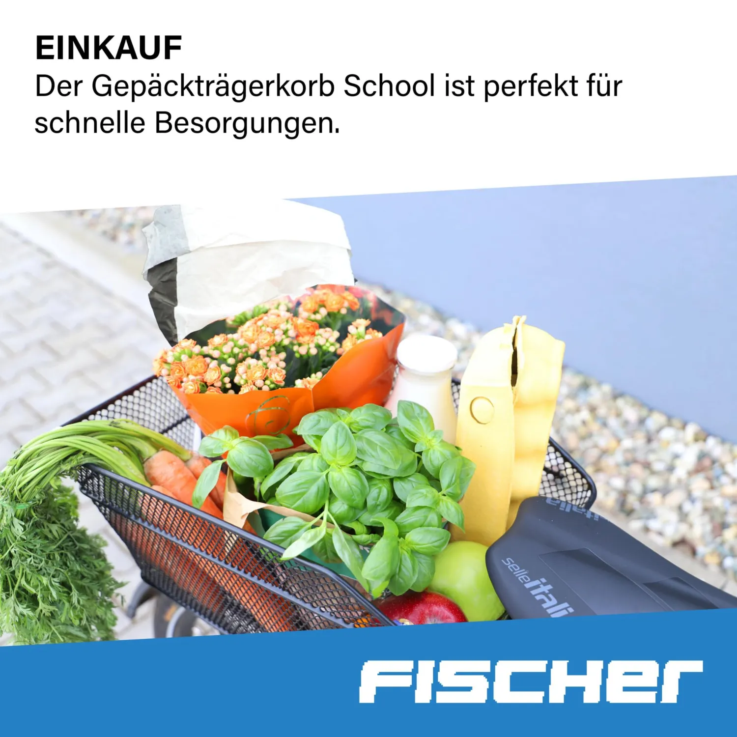 Fischer School Gepäckträgerkorb Stahl 25 kg