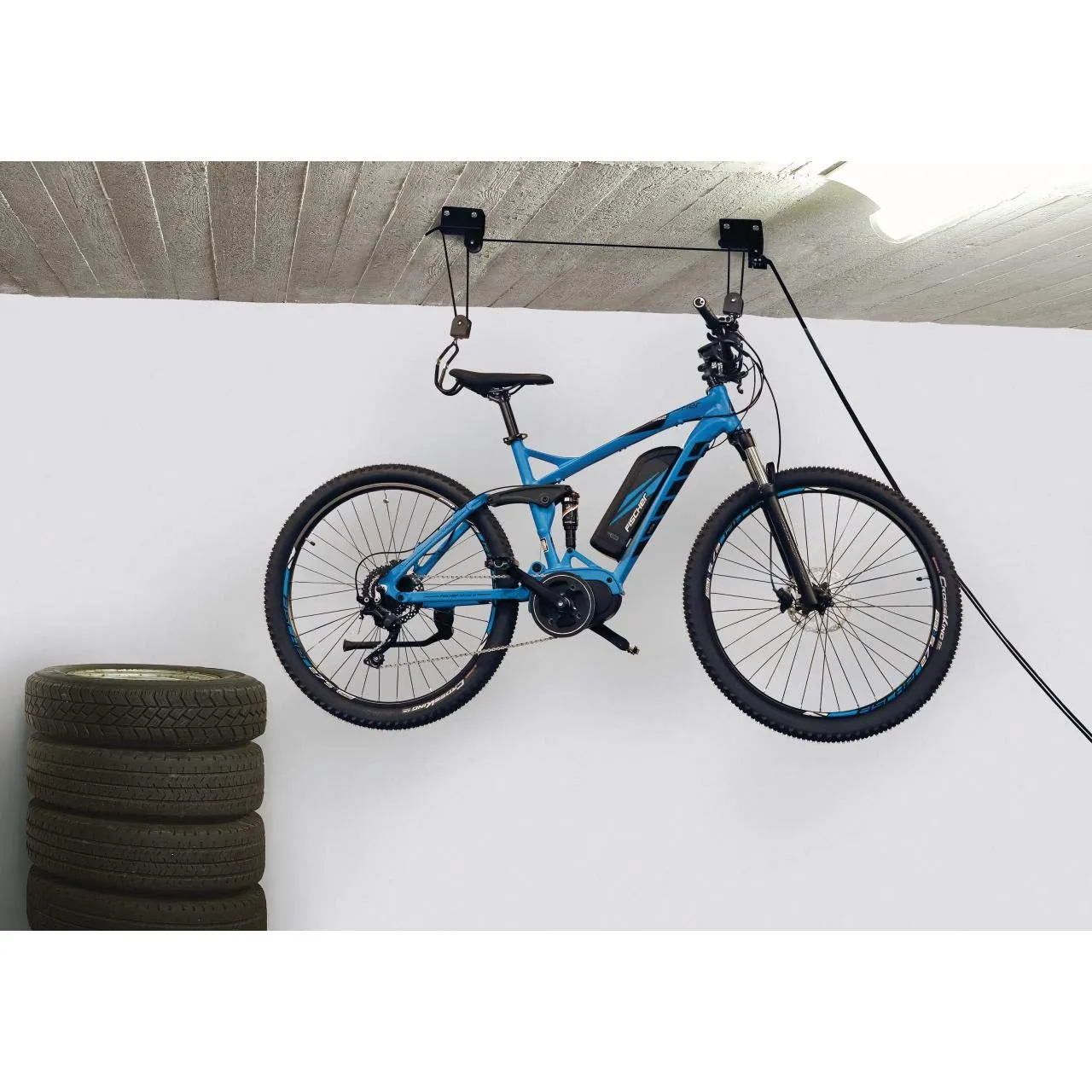 Fischer Fahrradlift Plus Deckenlift 30 kg bis 4 m