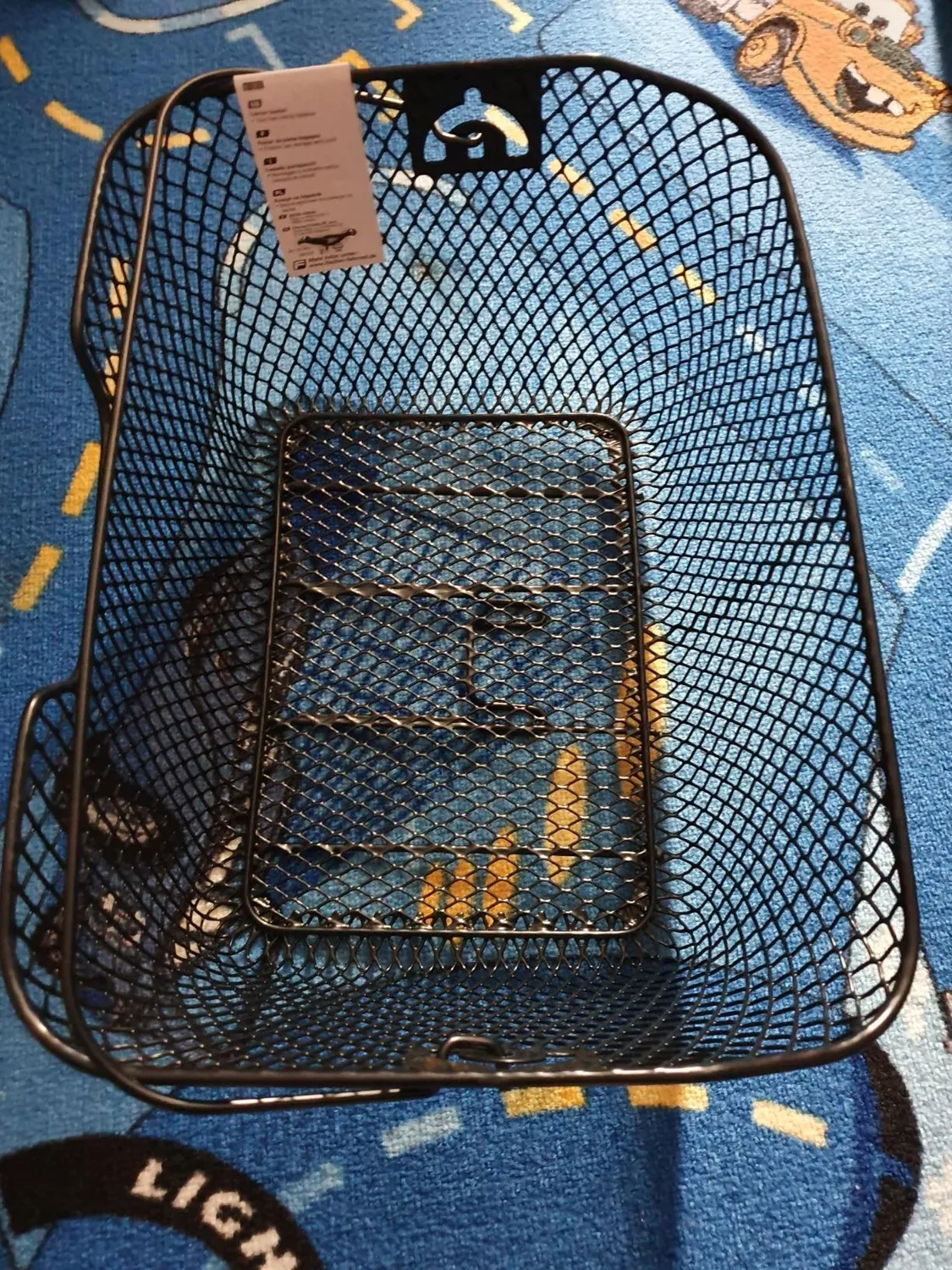 Fischer Gepäckträger Fahrradkorb engmaschig schwarz