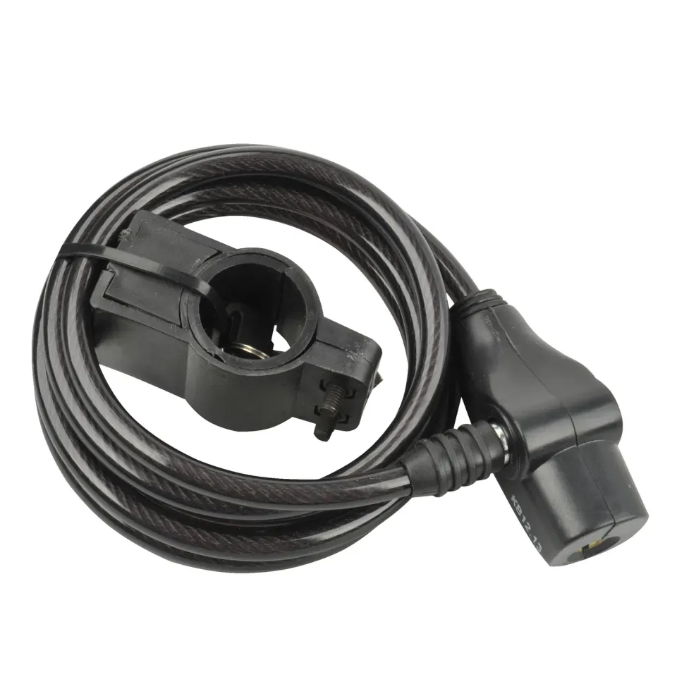 FISCHER Spiralschloss 180 cm 8 mm schwarz Halter