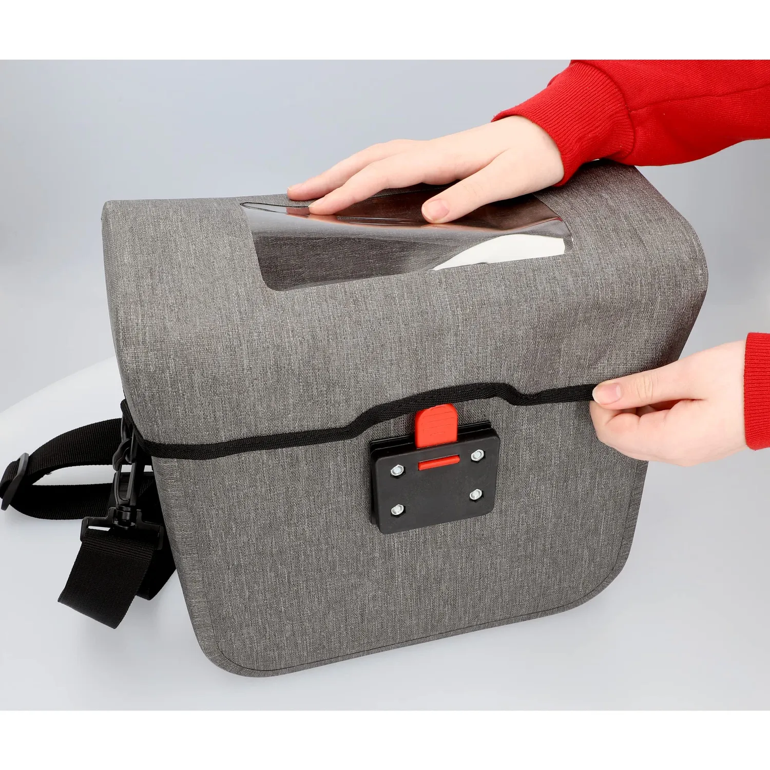 Fischer Plus Cita Lenkertasche 7 Liter wasserdicht grau