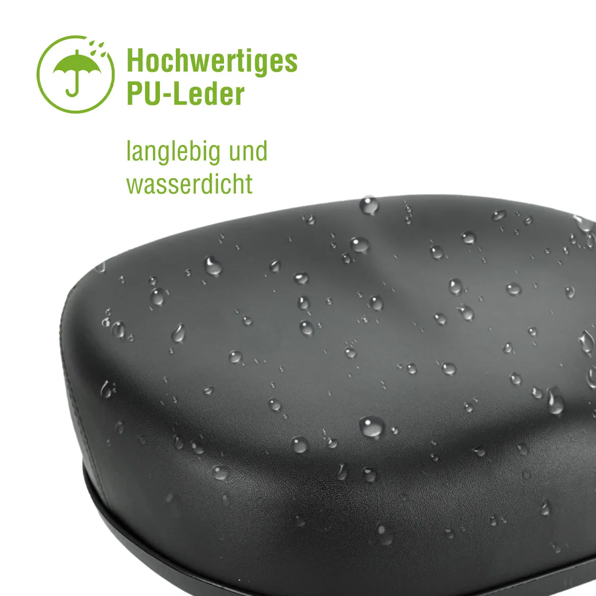 SachsenRad Noseless Fahrradsattel Memory-Foam breit