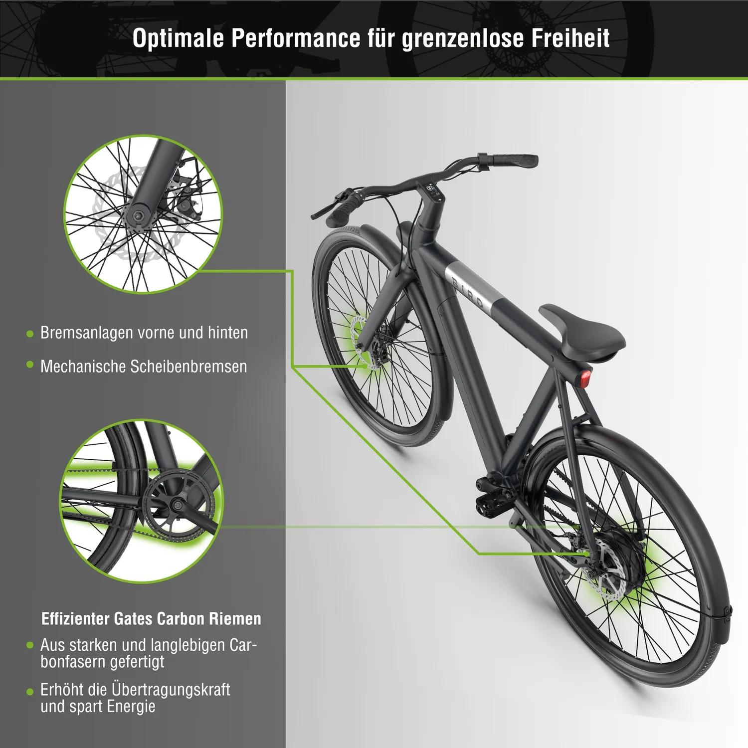 SachsenRad xBird C6R Connect E-Bike gebraucht schwarz