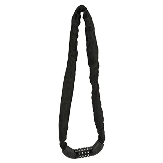 Fischer Kettenschloss Zahlen Fahrradschloss 90 cm Schwarz