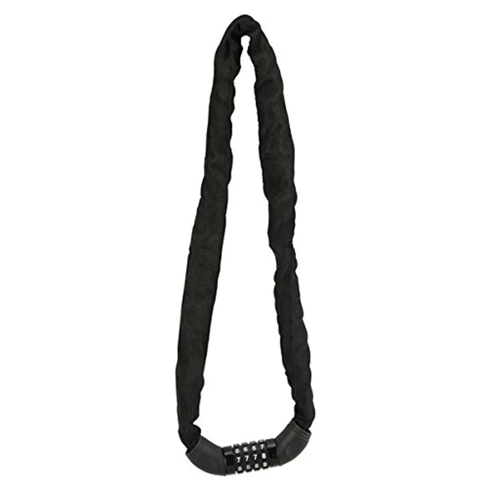 Fischer Kettenschloss Zahlen Fahrradschloss 90 cm Schwarz