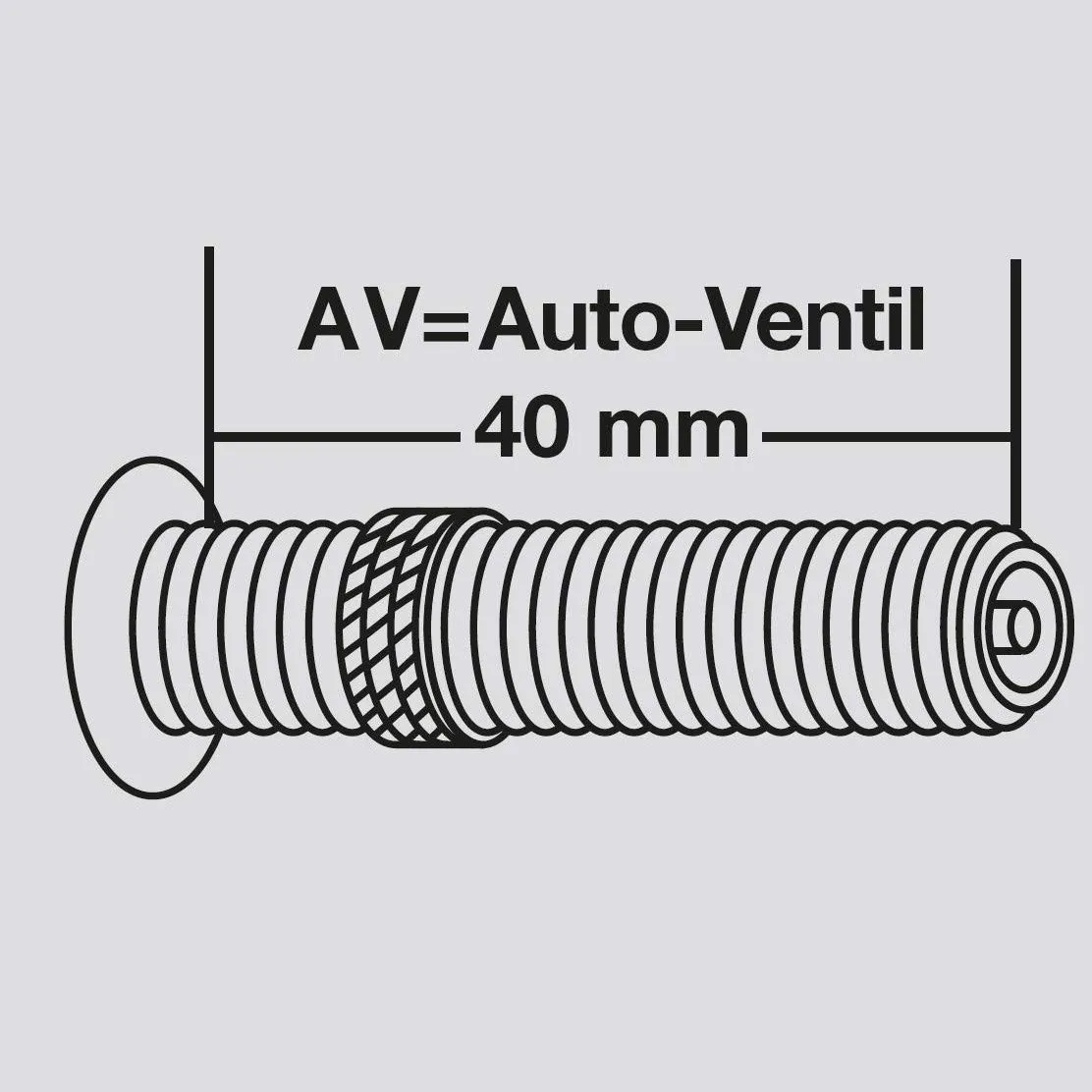 Fischer Fahrradschlauch 40/57-507 24 Zoll Auto-Ventil