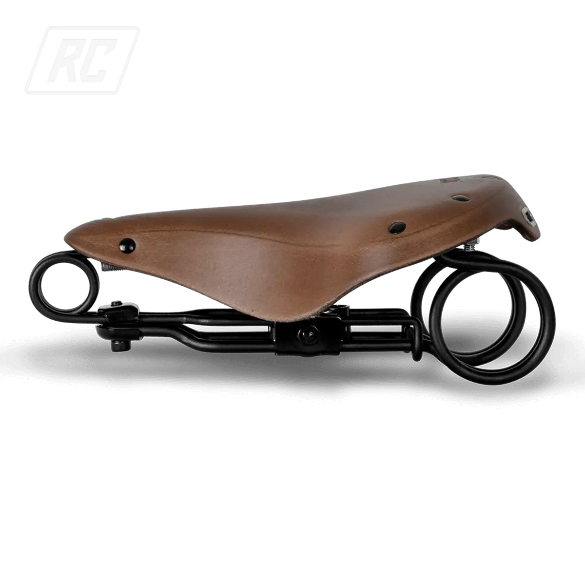 Ruff Cycles Wrangler Sattel Braun Leder Federn