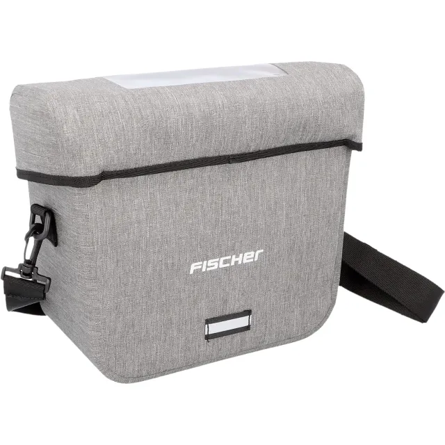 Fischer Plus Cita Lenkertasche 7 Liter wasserdicht grau