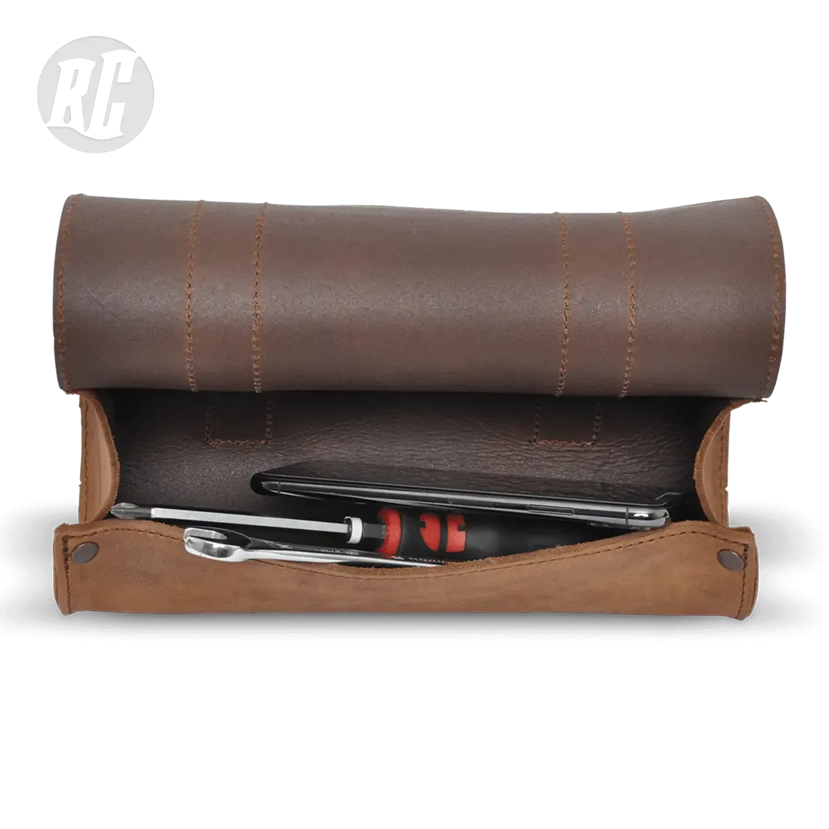 Ruff Cycles Biggie Werkzeugtasche Leder Braun Ranger