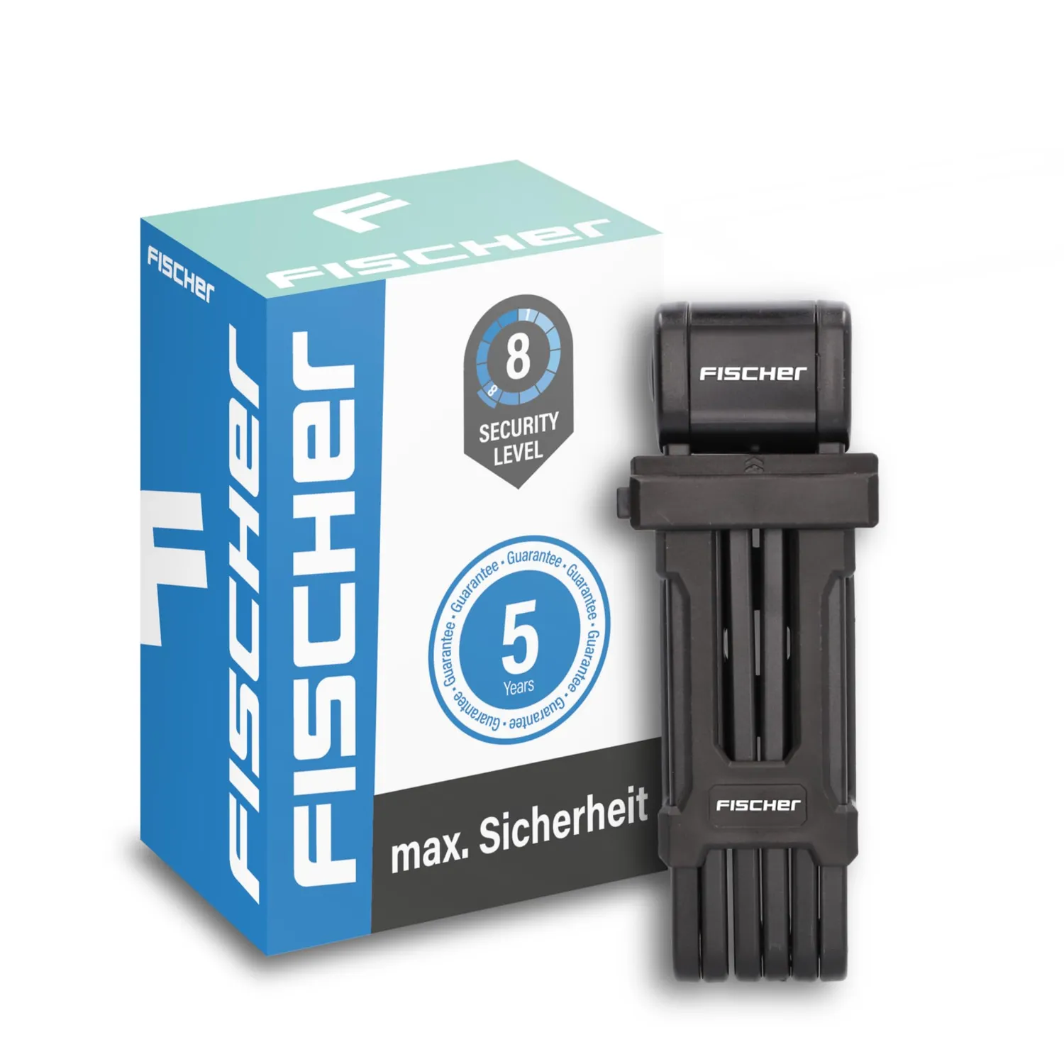 Fischer Protec FK110 Faltschloss 110 cm mit Halterung