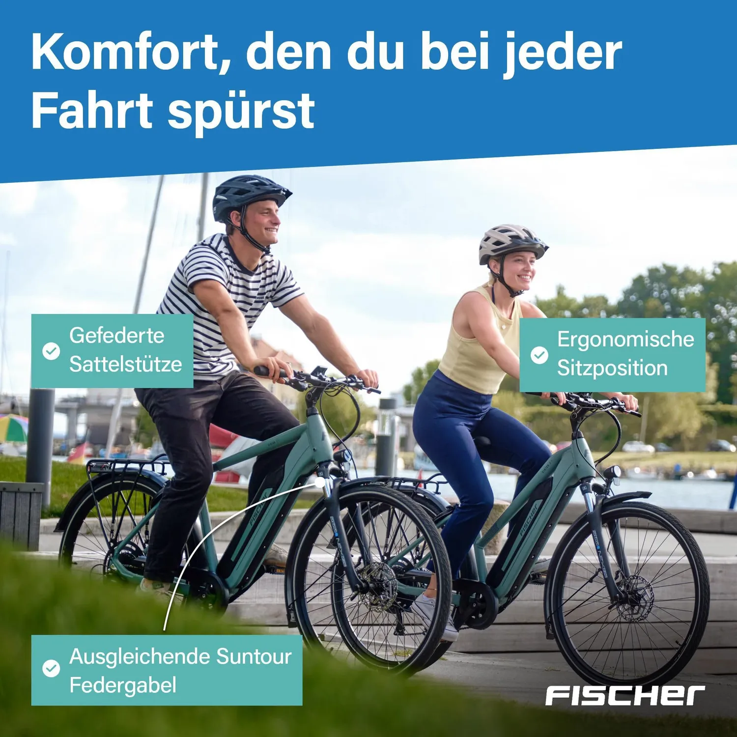 Fischer Viator 2.1 Active E-Bike 50 cm 459 Wh 50 Nm