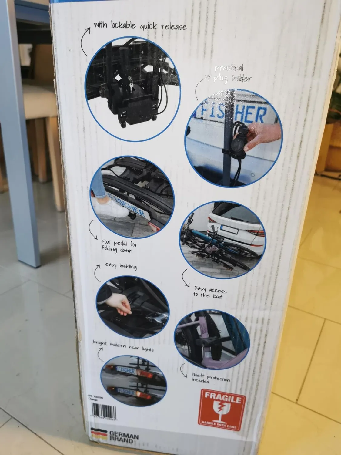 fischer RoadLine Black Kupplungsträger 2 E-Bikes 60 kg