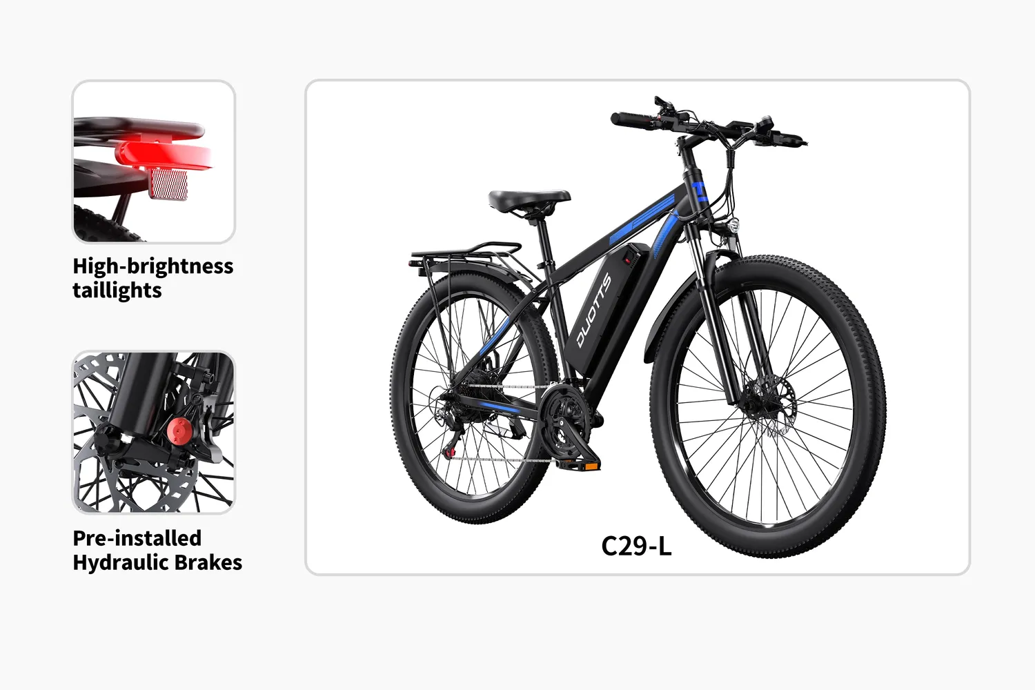 DUOTTS C29 Pro E-Bike 750W 29 Zoll Single-Akku
