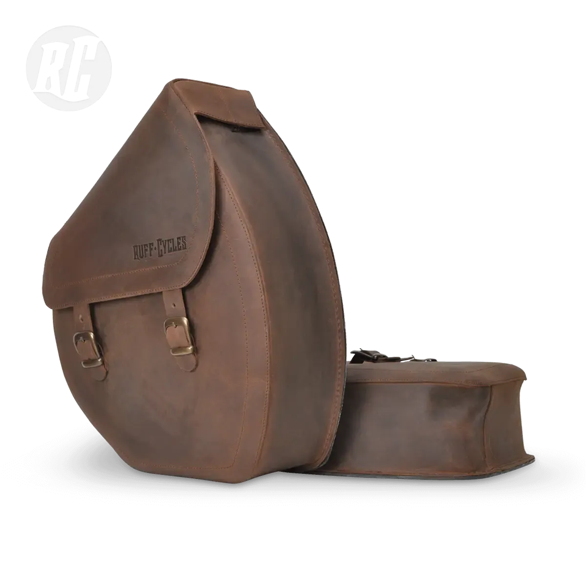 Ruff Cycles Ruffian Satteltasche Leder Links Braun Notebook