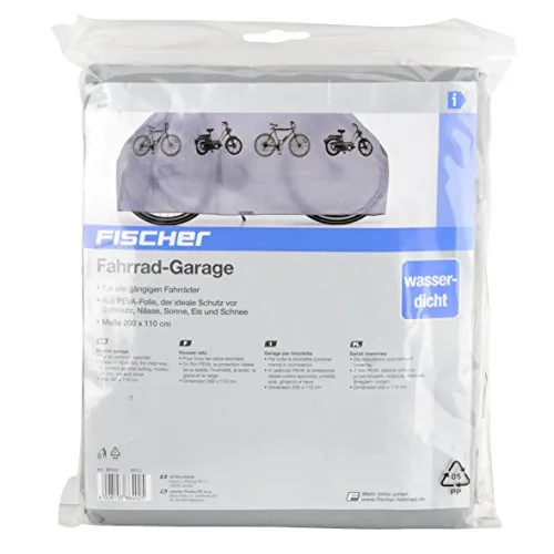 Fischer Universal Fahrradgarage 200x110 cm grau wasserdicht